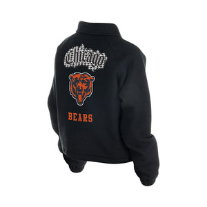 Bears New Era Ladies Fan Collection Varsity Jacket