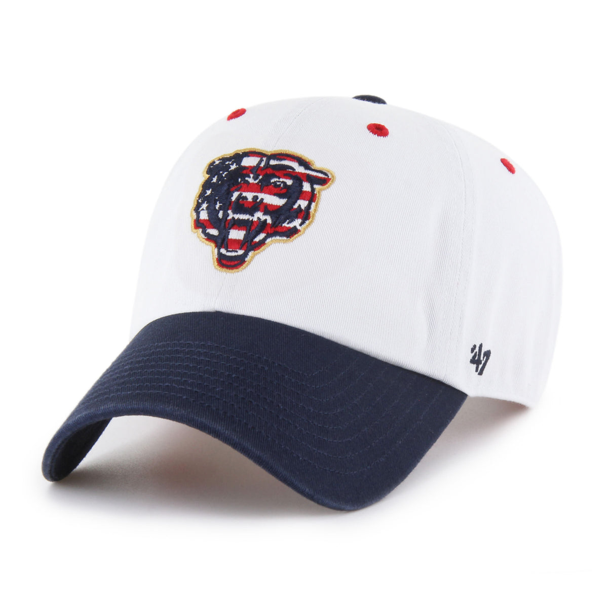 Bears '47 Patriotic Flag Fill Clean Up