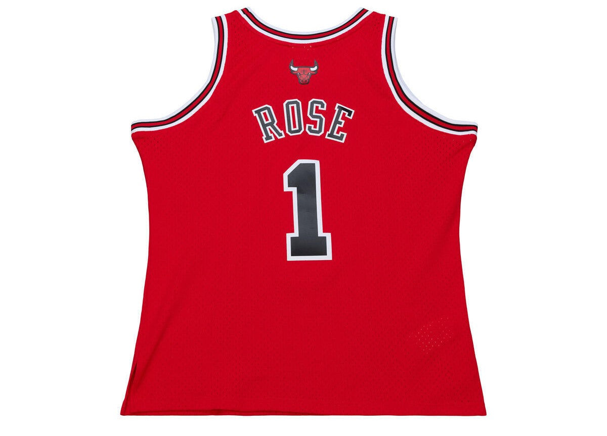 Bulls Mitchell & Ness Derrick Rose Swingman Jersey