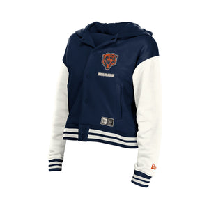 Bears New Era Ladies Throwback Hooded Snapfront Jacket