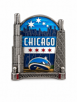 Chicago 3D Pillar Magnet
