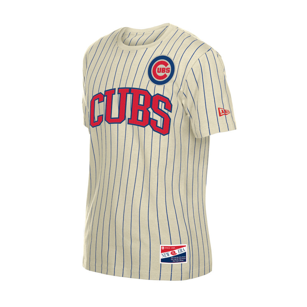 Cubs New Era Dune Dust Stripe T-shirt