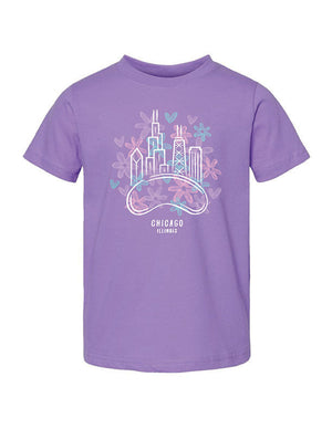 Chicago Toddler Flower Power T-shirt