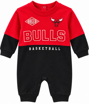 Bulls Newborn Splash Longsleeve Romper