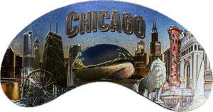 Chicago Jumbo Foil Bean Magnet