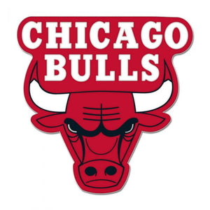 Bulls Primary Logo Red Pin