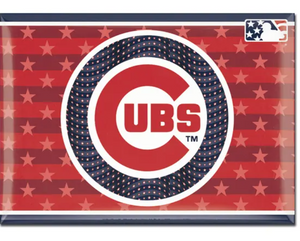 Cubs Patriotic Metal Magnet