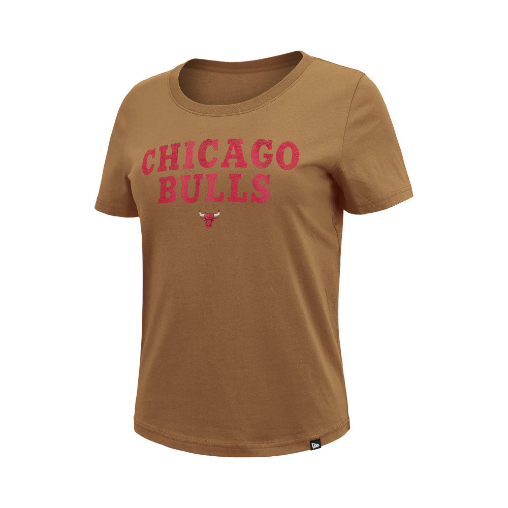 Bulls New Era Ladies Evergreen Coll Distressed Shirt