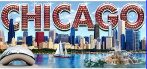 Chicago Bling Foil Magnet