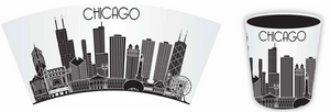 Chicago Tuxedo Skyline Shotglass