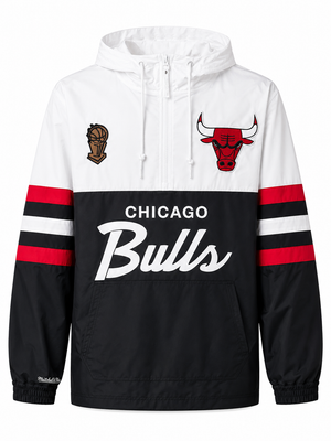 Bulls Mitchell & Ness Head Coach Windbreaker