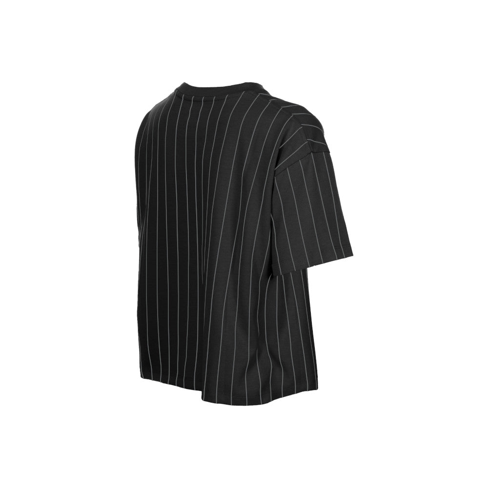 White Sox New Era Ladies Throw Back Pinstripe Crop T-shirt