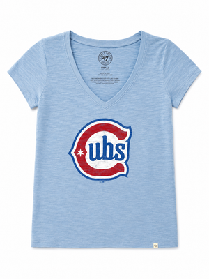 Cubs '47 Ladies V-Neck Scrum Alt Logo Shirt