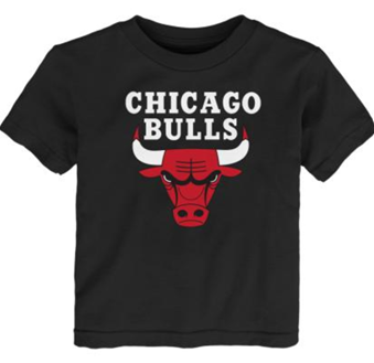 Bulls Toddler Primary Logo T-Shirt Black