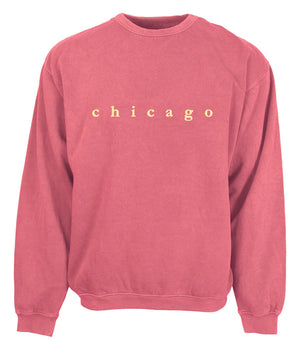 Chicago Ladies Lower Case Emb Crew Neck Sweatshirt (D)