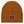 A ribbed knit beanie hat in a warm burnt orange-brown color, featuring an embroidered Chicago Bears logo on the front cuff and a small black '47 brand tag on the right side of the cuff.
