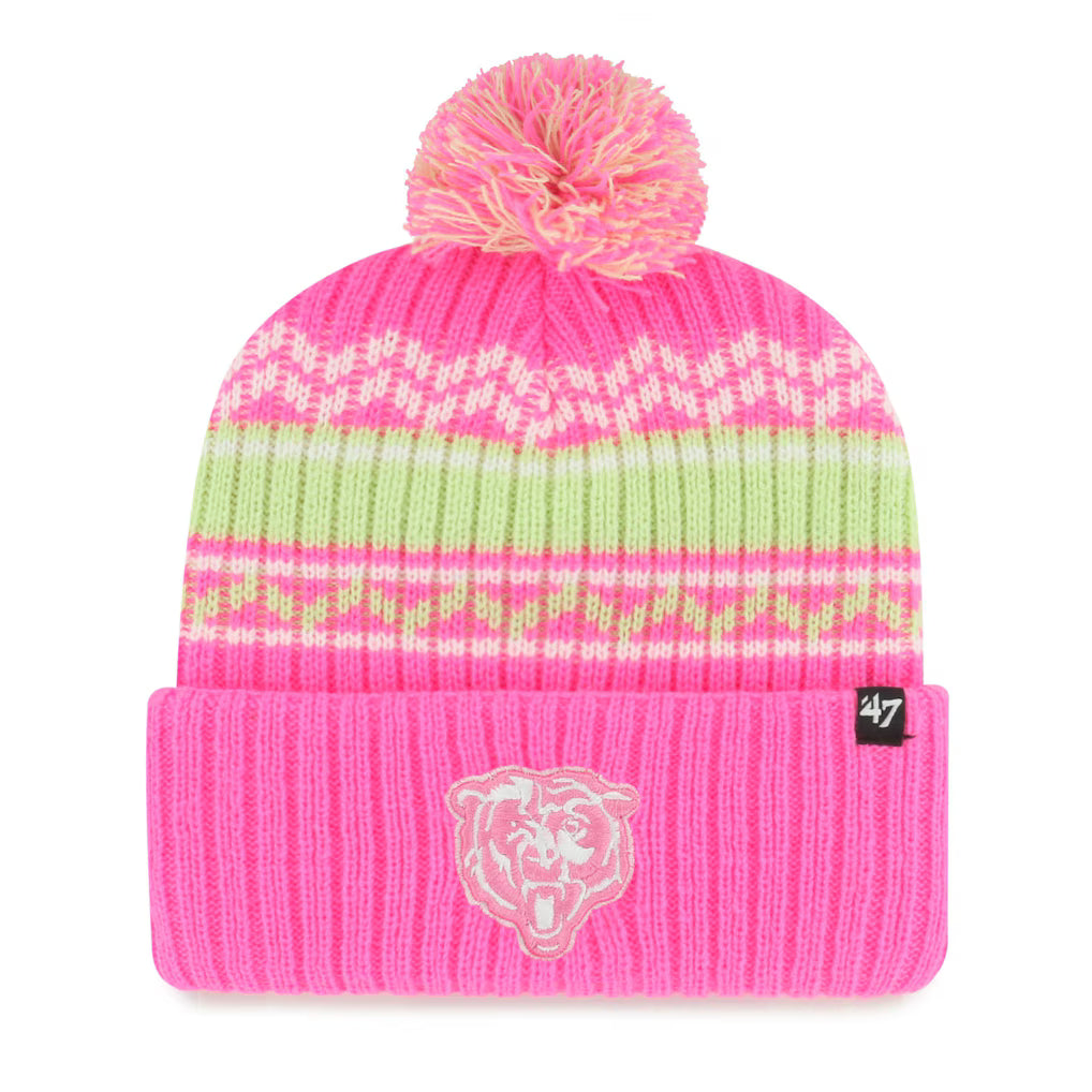 Bears '47 Youth Polar Vortex Pink Beanie