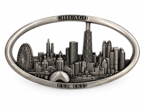 Chicago Cut Out Skyline Metal Magnet