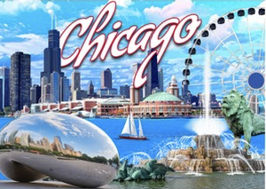 Chicago Bean/Fountain Special Magnet