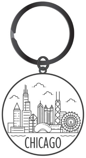 Chicago Tuxedo Keychain