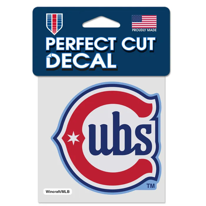 Cubs Alt Logo Perfect Cut Decal 4x4