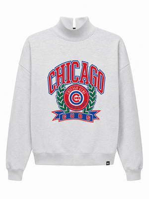 Cubs '47 Ladies Laurel Arch Mock Neck Sweatshirt