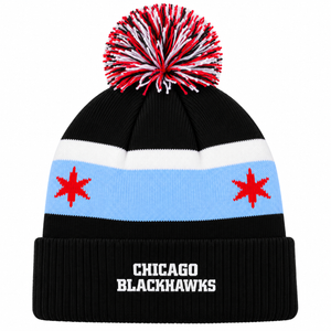 Blackhawks Youth Cuffed Flag Knit