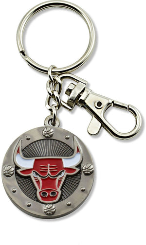 Bulls Impact Metal Keychain