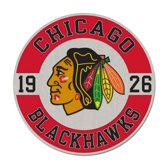 Blackhawks Round Est Pin