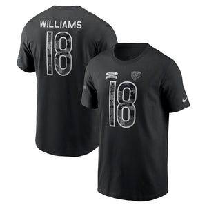 Black t-shirt with New York Yankees logo on front and back, displayed on a white background.