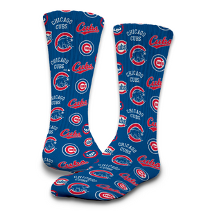 Cubs Logo Pattern Socks