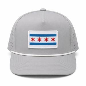 Chicago Flag Weekender Rope Hat - Silver