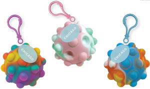 Chicago Poppers Keychain