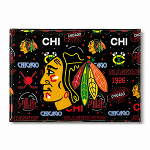 Blackhawks All Over Print Magnet