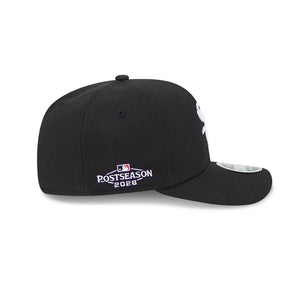 A navy blue baseball cap with a white embroidered 'T' on the side and a white 'POSTSEASON 2025' logo on the front, shown on a clean white background.