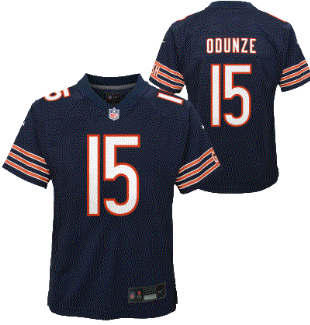Bears Nike Youth Rome Odunze Replica Jersey-Navy