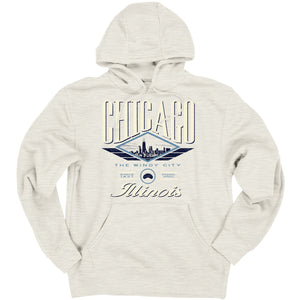 Chicago Ladies Hoodie with Skyline