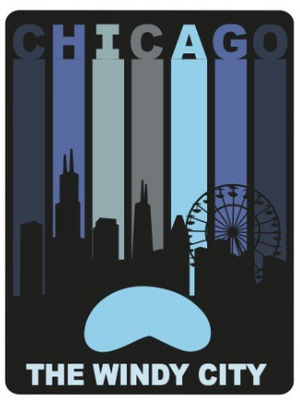Chicago Word Strip Magnet
