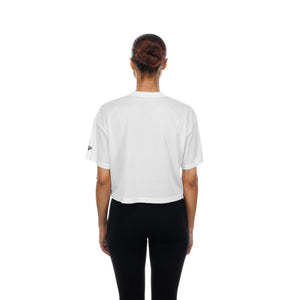 Bulls New Era Ladies Summer Coll Boxy Cropped Shirt