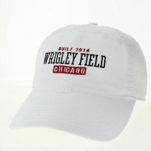 Wrigley Field Stacked White Cap