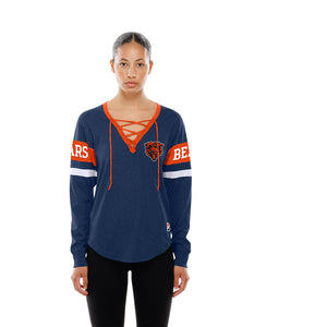 Bears New Era Ladies Embroidery With Lace Longsleeve (D)
