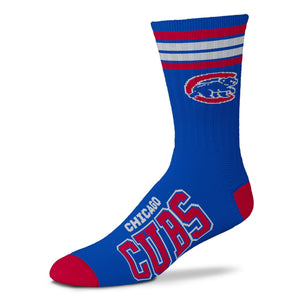 Cubs 4 Stripe Deuce Socks