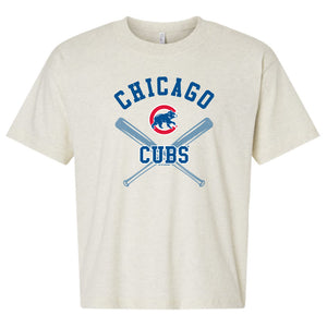 Cubs Soft As A Grape Ladies Relaxed Crew Shirt