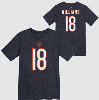 Bears Nike Caleb Williams Toddler Player Name & Number T-shirt