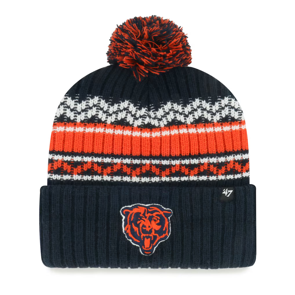 Bears '47 Youth Polar Vortex Navy Beanie