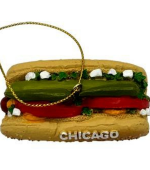 Chicago Hot Dog Ornament