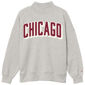 Chicago Diana Mock Neck Sweatshirt