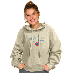 Cubs Soft As A Grape Ladies Open Block Hoody