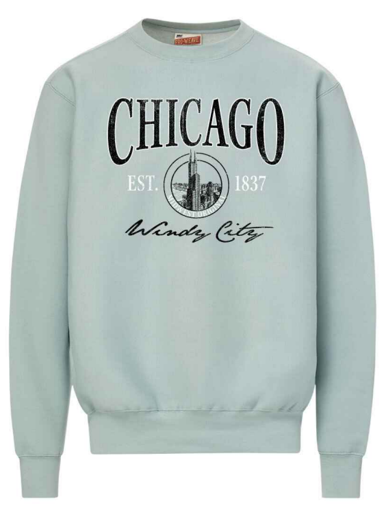 Chicago Script Crewneck