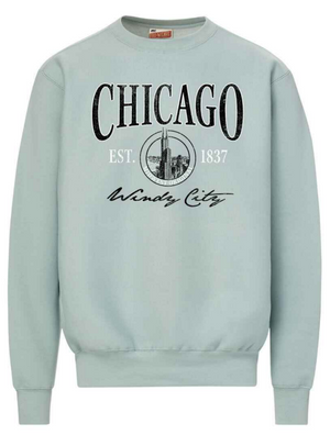 Chicago Script Crewneck (D)